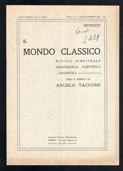 Un nuovo documento Augusteo
