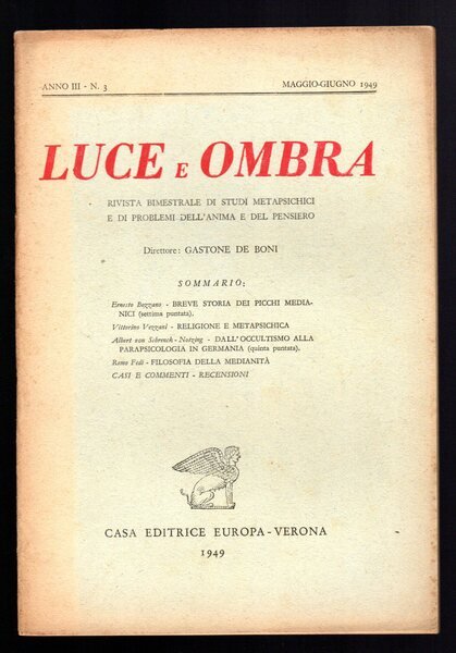 Luce e ombra. Rivista bimestrale di studi metapsichici e di …
