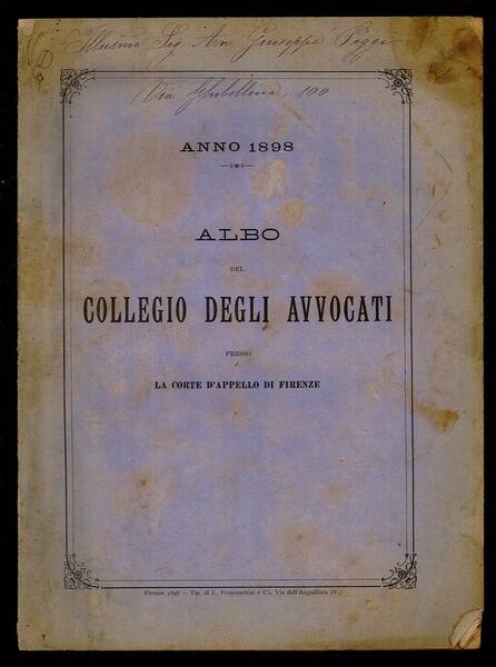 Albo del Collegio degli Avvocati presso la Corte d'Appello di …