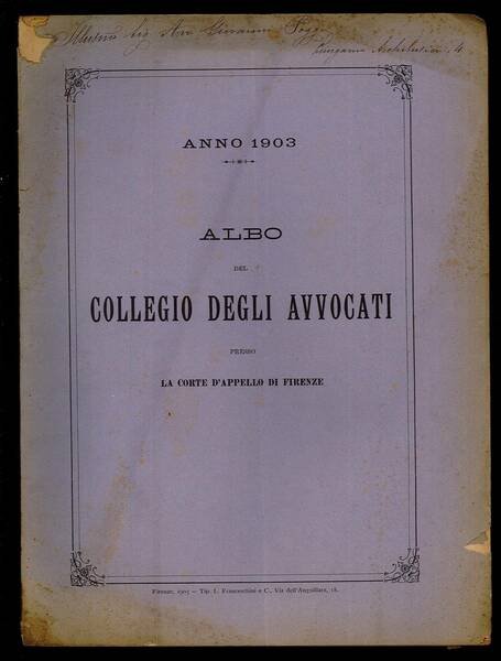 Albo del Collegio degli Avvocati presso la Corte d'Appello di …
