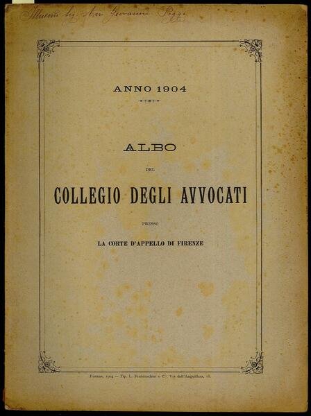 Albo del Collegio degli Avvocati presso la Corte d'Appello di …