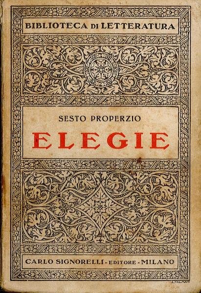 Sesto properzio Elegie