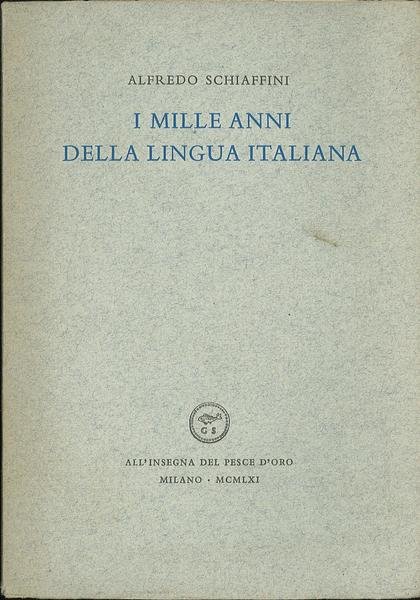 I mille anni della lingua italiana