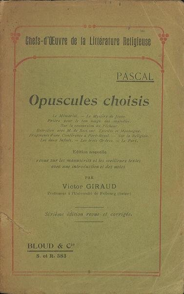 Opuscules choisis