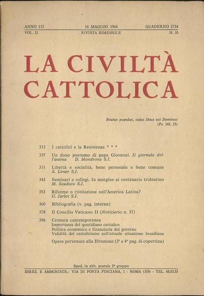La civiltà cattolica