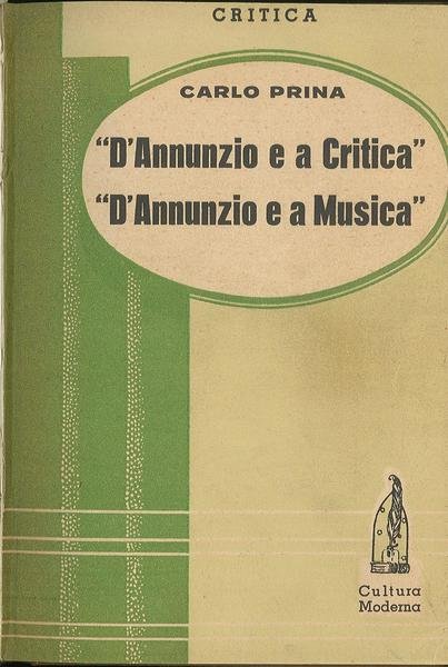 D'Annunzio e a Critica D'Annunzio e a Musica