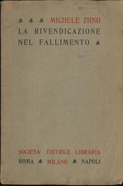 La rivendicazione nel fallimento