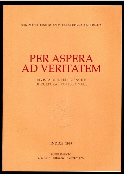 Per aspera ad veritatem - settembre-dicembre 1999