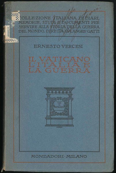 Il Vaticano l'Italia e la guerra