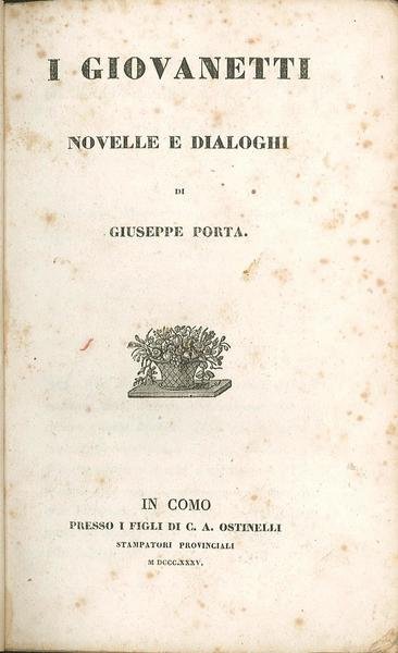 I giovanetti novelle e dialoghi