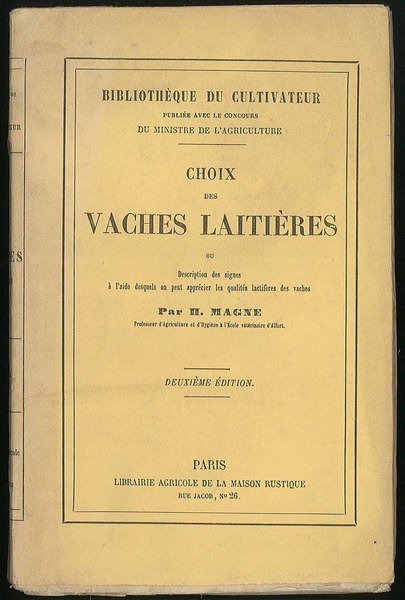 Choix des Vaches Laitières ou description de tous les signes …