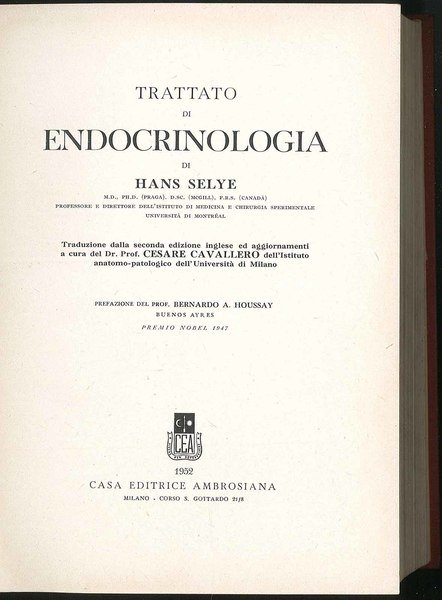 Trattato di endocrinologia