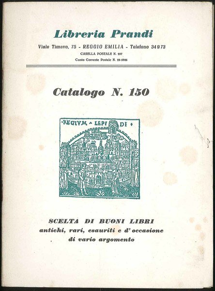 Scelta di buoni libri catalogo n.150