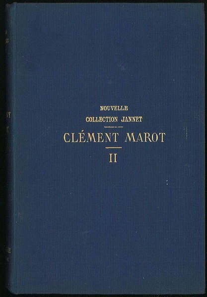 Oeuvres completes de Clement Marot