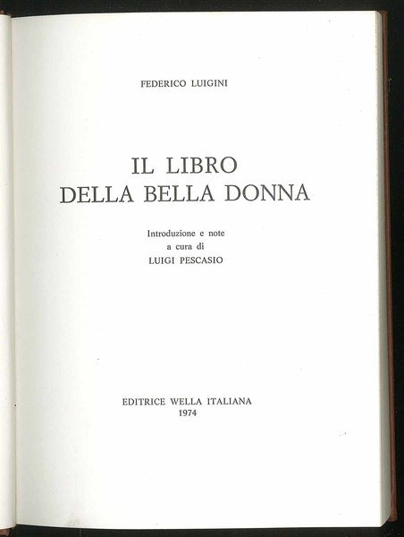 Il libro della bella donna