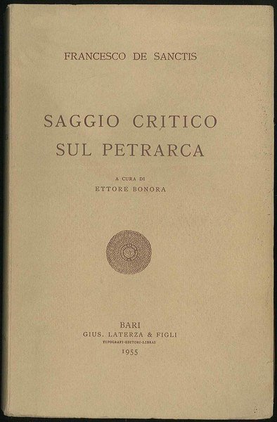 Saggio critico sul Petrarca