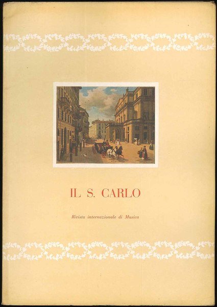 Il S. Carlo - Rivista internazionale di Musica marzo-aprile 1960