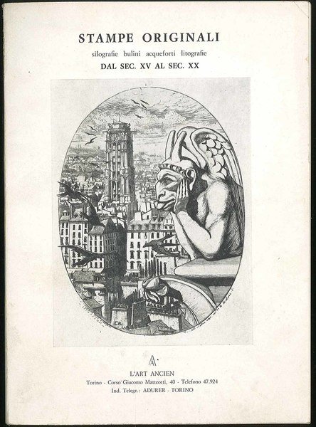 Stampe originali silografie bulini acqueforti litografie dal sec. XV al …