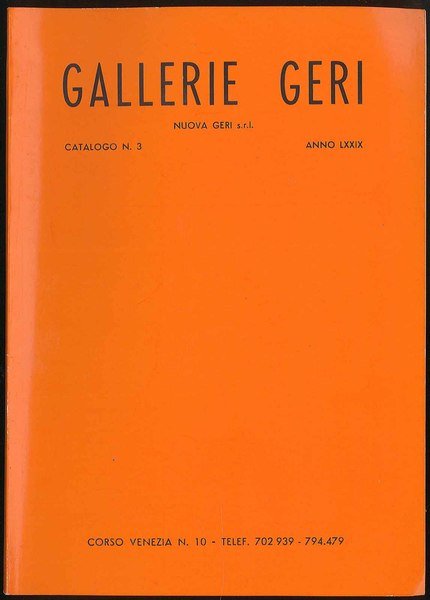 Gallerie Geli Catalogo n. 3