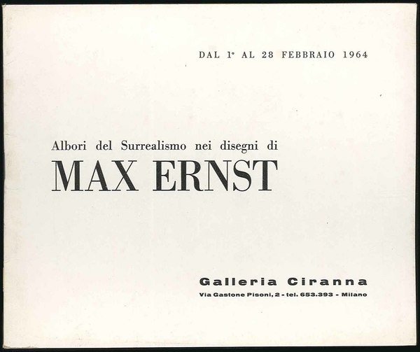 Albori del surrealismo nei disegni di Max Ernst