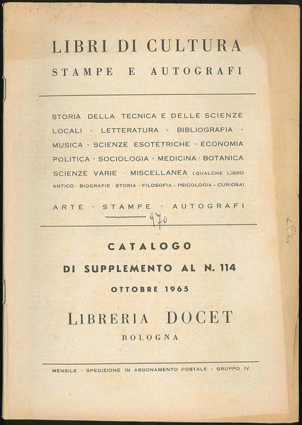 Libri di cultura stampe e autografi
