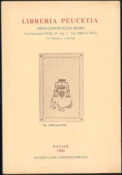 Libreria Peucetia Natale 1984