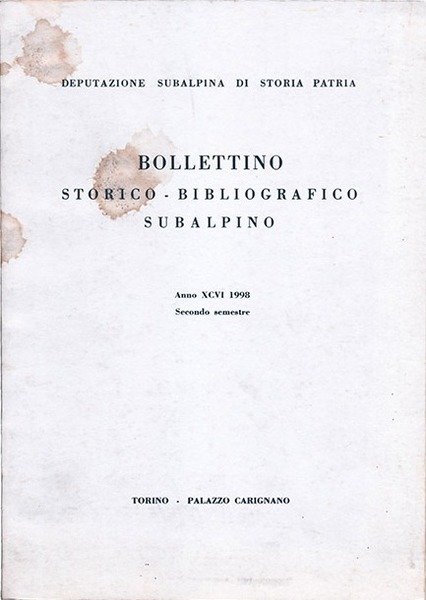 Bollettino Storico-Bibliografico Subalpino