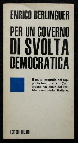 Per un governo di svolta democratica