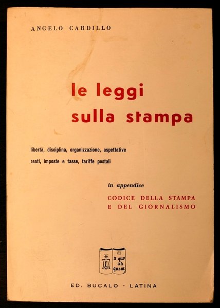 Le leggi sulla stampa