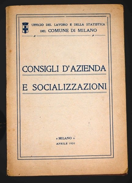 Consigli d'azienda e socializzazioni