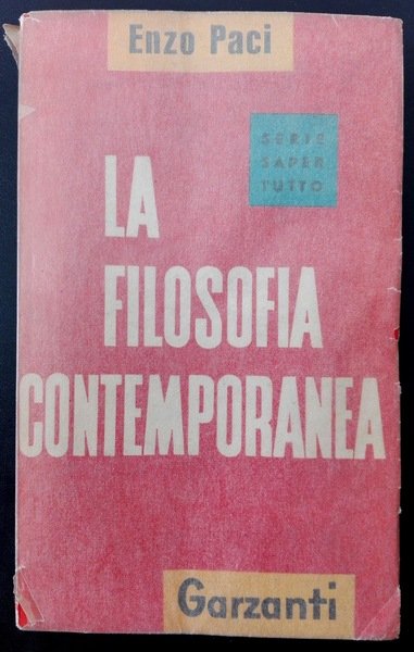 La filosofia contemporanea