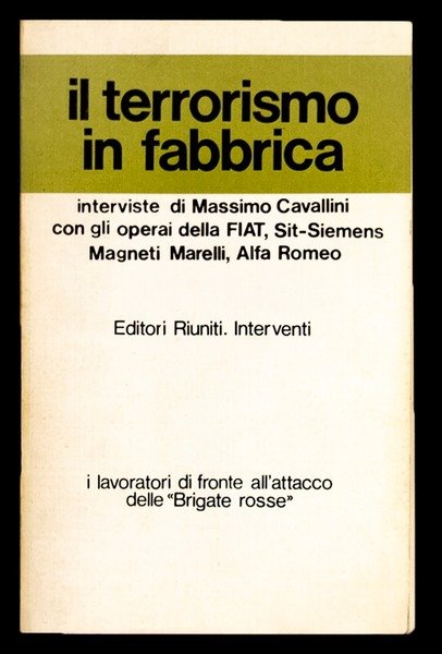 Il terrorismo in fabbrica
