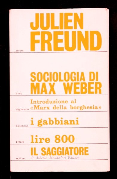 Sociologia di Max Weber