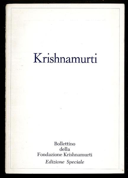 Krishnamurti