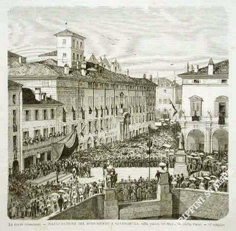 Le feste ferraresi - Inaugurazione del monumento a Savonarola .