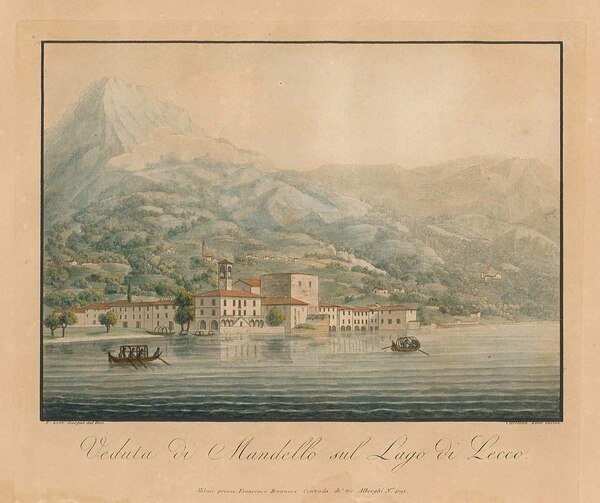 Veduta di Mandello sul Lago di Lecco