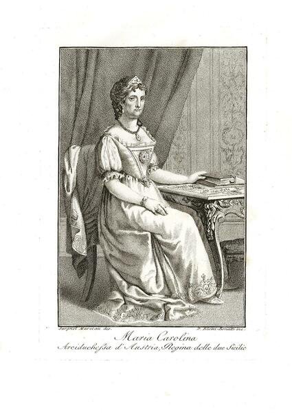 Maria Carolina Arciduchessa d'Austria, Regina delle due Sicilie