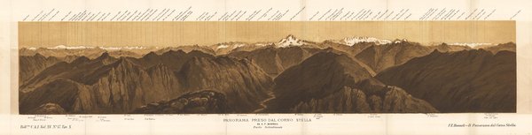 Panorama preso dal Corno Stella da E.F. Bossoli Parte Settentrionale