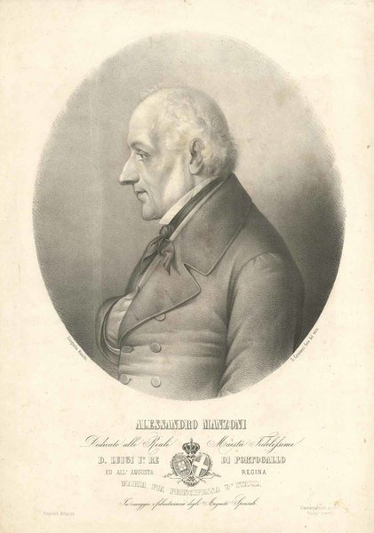 Alessandro Manzoni Dedicato alle Reali Maestà Fedelissime D. Luigi I° …