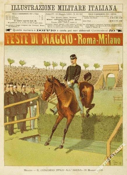 Il concorso ippico all'Arena - 20 Maggio 1890