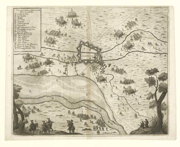 Trino preso dal Generale Marchese Villa alli 22 di Luglio …