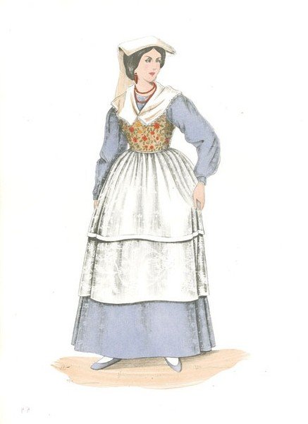 Costume di Castel Madama (senza titolo) Stampa