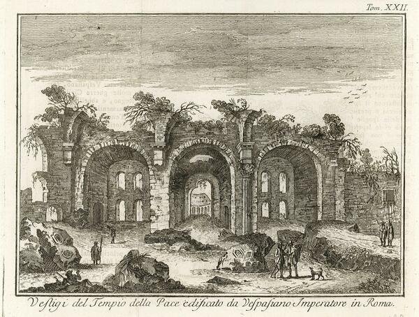 Vestigi del Tempio della Pace edificato da Vespasiano Imperatore di …