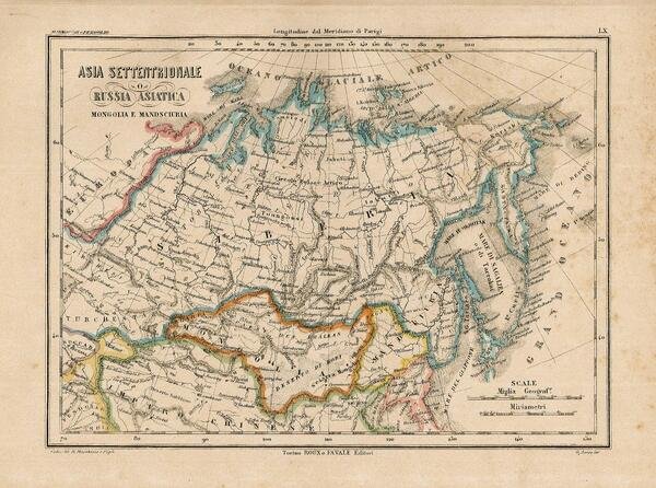 Asia settentrionale o Russia asiatica Mongolia e Mandsciuria