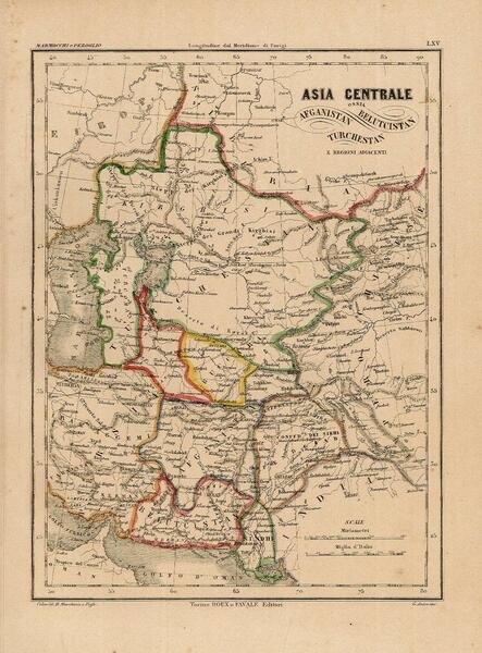 Asia centrale ossia Belutcistan Afganistan Turchestan e regioni adiacenti
