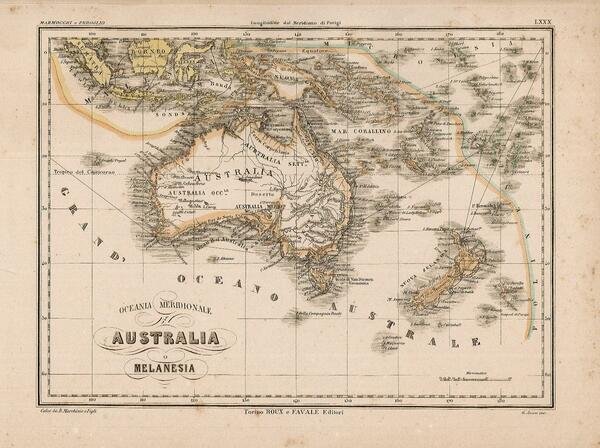 Oceania Meridionale Australia o Melanesia