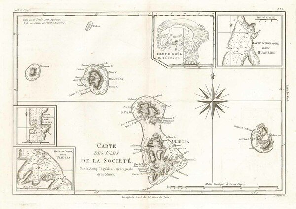 Carte des Isles de la Societé