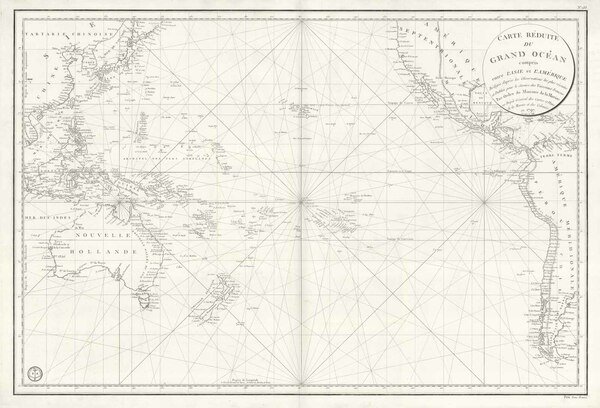 Carte reduite du Grand Ocean.