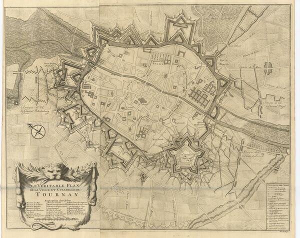 Le Veritable Plan de la Ville et Cittadelle de Tournay