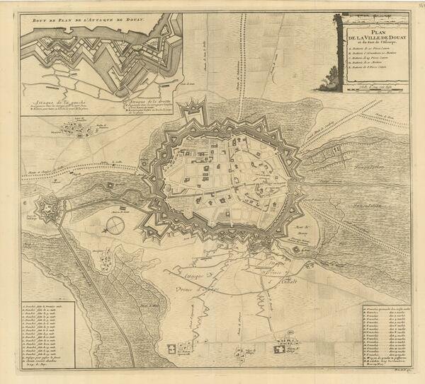 Plan de la Ville de Douay et du Fort de …